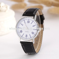 Alibaba express supplier china blue white dial wrist watch strap leather